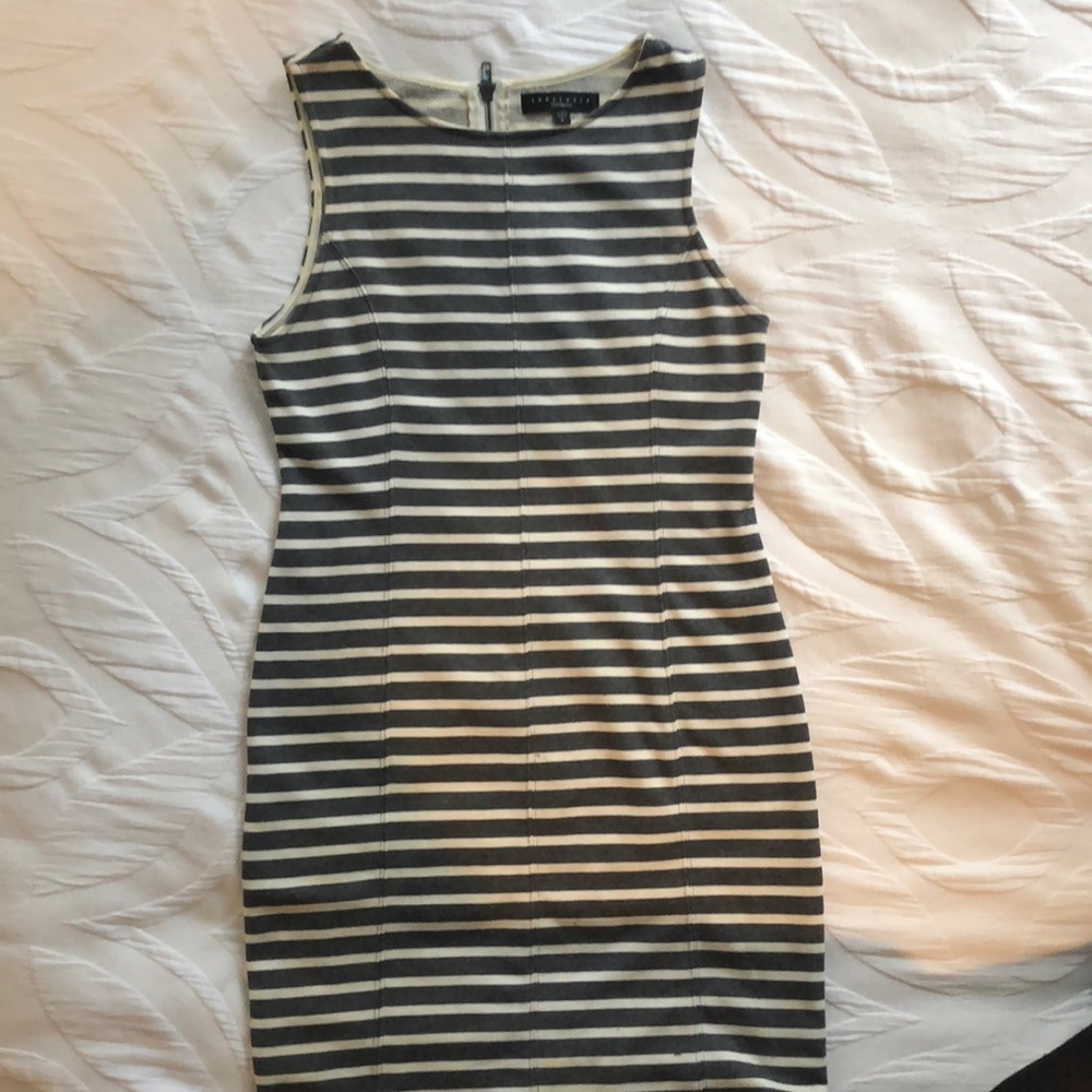 Striped Grey and White Sanctuary Clothing Dress